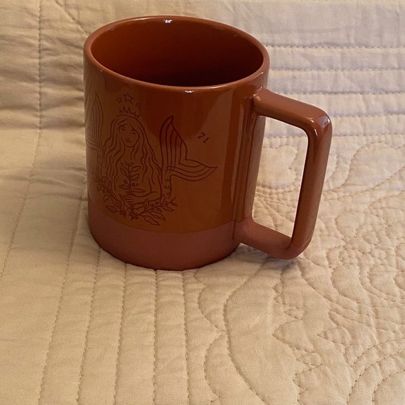 Mermaid Spring 2021 Starbucks 50th Anniversary Mug Terra Cotta Ceramic 12 Oz Mug - Picture 6 of 15
